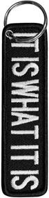 img 1 attached to Ebateck Tactical Patches 2 Pack Keychain
