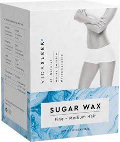 img 3 attached to 🍯 VidaSleek All Natural Hair Removal Sugar Wax Kit - Ideal for Men and Women with Fine to Medium Hair - 10 Oz