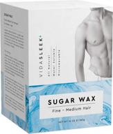 🍯 vidasleek all natural hair removal sugar wax kit - ideal for men and women with fine to medium hair - 10 oz logo