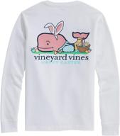 dress to impress: boys' long-sleeve 🐳 dapper easter whale pocket t-shirt by vineyard vines logo