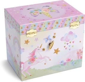 img 2 attached to 🦄 Jewelkeeper Musical Jewelry Box: Glitter Rainbow Unicorn Design with Pullout Drawers, Featuring The Unicorn Tune