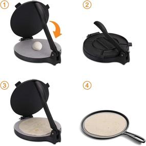 img 2 attached to 🌮 Tortillada: Your Ultimate Guide to Perfect Homemade Tortillas – Premium Cast Iron Tortilla Press (8 Inch)