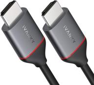 ivanky 6ft hdmi-кабель 4k@60гц - высокоскоростной hdmi 2.0 с пропускной способностью 18 гбит/с, hdcp 2.2, ethernet, arc, 3d - идеально подходит для игрового монитора, ps4/ps3, пк. логотип