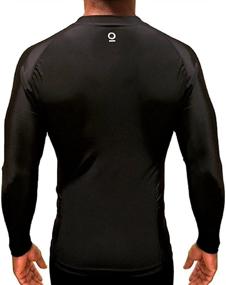 img 4 attached to 🥋 Ultimate Performance: Optimal Human BJJ Jiu Jitsu Long Rashguard - No Gi Rash Guard for Grappling, MMA, Wrestlng - IBJJF Approved