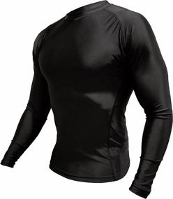 img 2 attached to 🥋 Ultimate Performance: Optimal Human BJJ Jiu Jitsu Long Rashguard - No Gi Rash Guard for Grappling, MMA, Wrestlng - IBJJF Approved