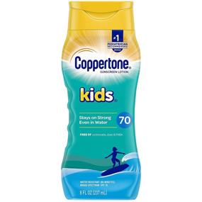 img 4 attached to 🧴 Coppertone KIDS SPF 70 Water-Resistant Sunscreen Lotion (8 fl oz) - Broad Spectrum Protection (Packaging variations)