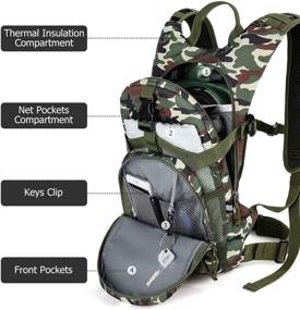 img 3 attached to 🎒 Gelindo Tactical Hydration Backpack - Ultimate Gear for Hunting, Hiking, Camping & Cycling with 2L Water Bladder!