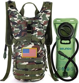 img 4 attached to 🎒 Gelindo Tactical Hydration Backpack - Ultimate Gear for Hunting, Hiking, Camping & Cycling with 2L Water Bladder!