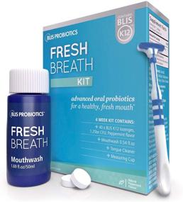 img 4 attached to BLIS Fresh Breath Kit: Potent BLIS K12 Oral Probiotic for Bad Breath & Halitosis Treatment - Clinically Proven Mouthwash, Tongue Scraper, Lozenges - 4 Week Supply