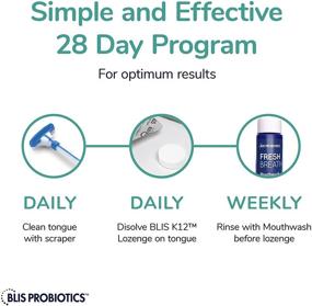 img 2 attached to BLIS Fresh Breath Kit: Potent BLIS K12 Oral Probiotic for Bad Breath & Halitosis Treatment - Clinically Proven Mouthwash, Tongue Scraper, Lozenges - 4 Week Supply