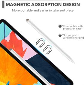img 1 attached to iPad Stylus Pen, 2-in-1 Active Pencil Compatible with Apple iPad Pro (2018-2020), iPad 6/7th Gen, iPad Air 3rd Gen, iPad Mini 5th Gen - Rechargeable Digital Pen, Magnetic Design, Palm Rejection
