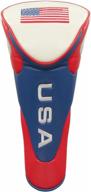 🏌️ premium jp lann usa flag golf head cover with zipper closure, perfect for drivers, fairway, and hybrids (individually sold) logo