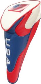 img 1 attached to 🏌️ Premium JP Lann USA Flag Golf Head Cover with Zipper Closure, Perfect for Drivers, Fairway, and Hybrids (Individually Sold)