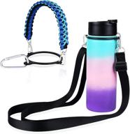 🐺 werewolves paracord handle - adjustable strap for wide mouth water bottles 12oz-40oz: durable carrier with safety ring логотип