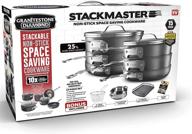 🍳 granitestone stackmaster 15-piece nonstick cookware set, scratch-resistant pots and pans, induction-compatible, granite-coated aluminum, dishwasher-safe, pfoa-free - as seen on tv logo