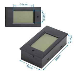 img 1 attached to 🔧 DROK Small Digital Multimeter DC 6.5-100V 50A: Voltage, Amperage, Power Energy Meter for Precision Monitoring - LCD Digital Display