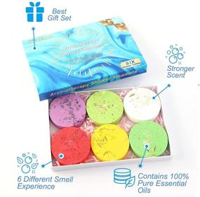 img 2 attached to Relax and Unwind with EYEKESHE Aromatherapy Shower Steamers - 6 Pack of Essential Oil Shower Bombs for Stress Relief