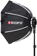 triopo kx65 25.6inch portable octagon softbox reflector: ideal for godox v1 ad200 ad200pro tt600 tt685 v860 and more camera speedlights logo