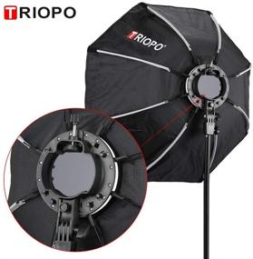 img 1 attached to TRIOPO KX65 25.6inch Portable Octagon Softbox Reflector: Ideal for Godox V1 AD200 AD200Pro TT600 TT685 V860 and More Camera Speedlights