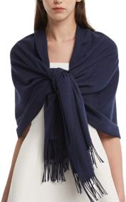 img 3 attached to 🧣 Stylish Womens Cashmere Pashmina Blanket Scarves - Must-Have Accessories in Scarves & Wraps