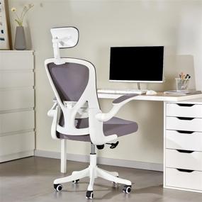 img 4 attached to Moppson Ergonomic Chair Desk Adjustable Furniture