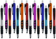 🖊️ 14-pack stylus pen with ball point pen for universal touch screen devices - phones, ipads, tablets, iphone, samsung galaxy, and more - assorted colors logo