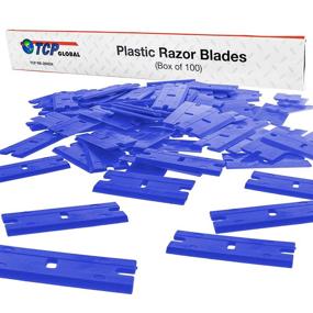 img 4 attached to 🔪 TCP Global 100 Piece Plastic Razor Scraper Blades: Remove Decals, Stickers, Adhesive, Clean Glass Effortlessly