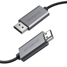 img 4 attached to 🔌 Кабель STARWARE Uni-Directional DisplayPort to HDMI [4K UHD], 6 футов / 1,8 м, совместим с Lenovo, HP, DELL, GPU, AMD, NVIDIA и другими