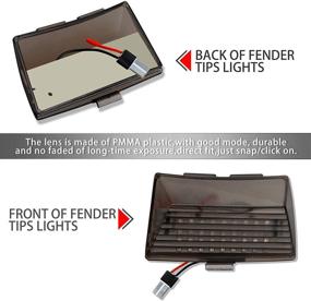 img 1 attached to 🔴 NTHREEAUTO Smoked Fender Tip Tail Light: Upgrade Your Harley Electra Glide Touring Experience!