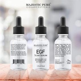 img 2 attached to 🔬 Усовершенствованная сыворотка от шрамов с MAJESTIC PURE EGF - минимизация рубцов от угрей, пятен, морщин и темных пятен - способствует удалению старых рубцов - 30 мл