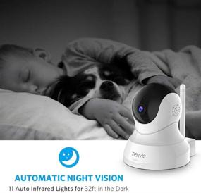 img 2 attached to TENVIS 1080P Wireless Security Camera with Night Vision - 2-Way Audio, Remote Surveillance Monitor for Indoor Home, Pet and Baby, Phone App Control (White)