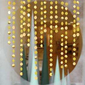 img 4 attached to ✨ Glittering Gold Circle Dots Garland: Sparkling Party Decorations for Weddings, Birthdays, Graduations & More!