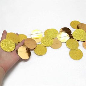 img 3 attached to ✨ Glittering Gold Circle Dots Garland: Sparkling Party Decorations for Weddings, Birthdays, Graduations & More!