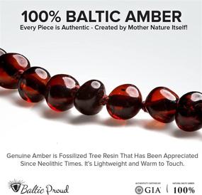 img 3 attached to 🔥 Unisex Baltic Amber Necklace and Bracelet Gift Set in Cherry - Certified Premium Raw Baltic Amber: Unveiling Exquisite Quality