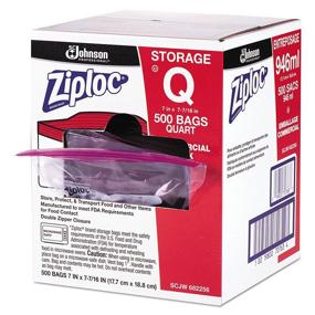 img 1 attached to Ziploc Double Zipper Storage Plastic