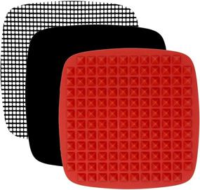 img 4 attached to 🍳 Extra Large Air Fryer Accessories for Ninja, Chefman, GoWise, Instant Pot, Paula Deen, Power Airfryer Oven, Cosori, Tidylife, Emeril Lagasse, Gourmia, Cuisinart +More – Silicone Cooking Mat