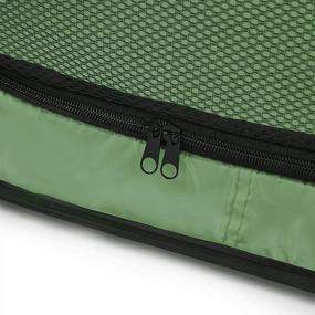 img 1 attached to 🐾 Portable Large Dog Bed - Love's Cabin 36in: Pop Up Kennel for Dogs, Indoor/Outdoor Crate, Portable Car Seat Kennel, Cat Bed Collection - Grey/Green/Red