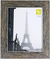 🖼️ kiera grace emery weathered grey resin farmhouse picture frame, 8"x10 логотип