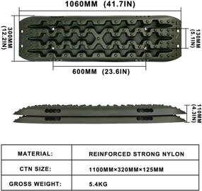 img 2 attached to X-BULL Новые тяговые пути восстановления для песка, грязи и снега с лестницей для шин 4WD (оливково- без крепежных элементов)