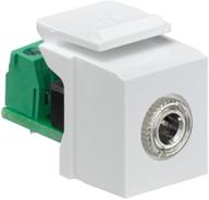 🔌 leviton 40839-sws quickport snap-in module: женский стереоразъем 3.5 мм к винтовому терминалу - белый | найдите идеальное аудио решение логотип