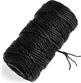 img 1 attached to 🏕️ Texas Bushcraft Tarred Bankline Twine - Strong #36 Black Nylon String for Fishing, Camping, and Outdoor Survival – Weather Resistant Cordage Ideal for Trotline Setups