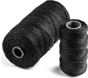 img 3 attached to 🏕️ Texas Bushcraft Tarred Bankline Twine - Strong #36 Black Nylon String for Fishing, Camping, and Outdoor Survival – Weather Resistant Cordage Ideal for Trotline Setups