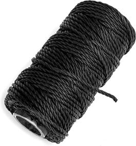 img 2 attached to 🏕️ Texas Bushcraft Tarred Bankline Twine - Strong #36 Black Nylon String for Fishing, Camping, and Outdoor Survival – Weather Resistant Cordage Ideal for Trotline Setups