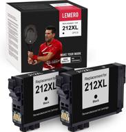 lemero upgarde chip remanufactured ink cartridges for epson 212xl - wf-2830 wf-2850 xp-4100 xp-4105 (2 black) logo