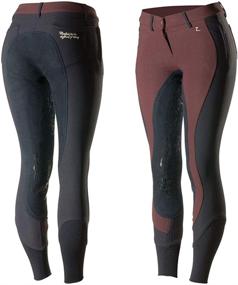 img 4 attached to Horze Kiana Womens Breeches Green Sports & Fitness