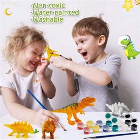 img 2 attached to 🦕 Girls' BATURU Dinosaur Painting DIY Craft Kit