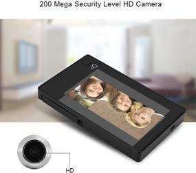 img 3 attached to 📸 Zerone Smart Digital Door Peephole Viewer: 4.3-Inch TFT-LCD Camera with 140° Wide Angle HD Security Monitor