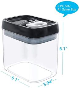 img 2 attached to BPA-Free Airtight Food Storage Container Set - 6 Sets of Same Size for Kitchen & Pantry Organization - Labels & Marker Included - Maintains Freshness