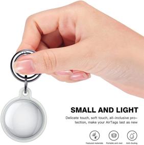 img 3 attached to 🔍 Benazcap AirTag Case - Luminous TPU Cover for AirTag Tracker, Keychain for AirTags, Dog & Backpack Finder, Translucent (2 Pack)