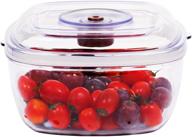 🥫 geryon food preservation vacuum seal container, 2.1 quart (2 liter) compatible with geryon vacuum sealer machine логотип